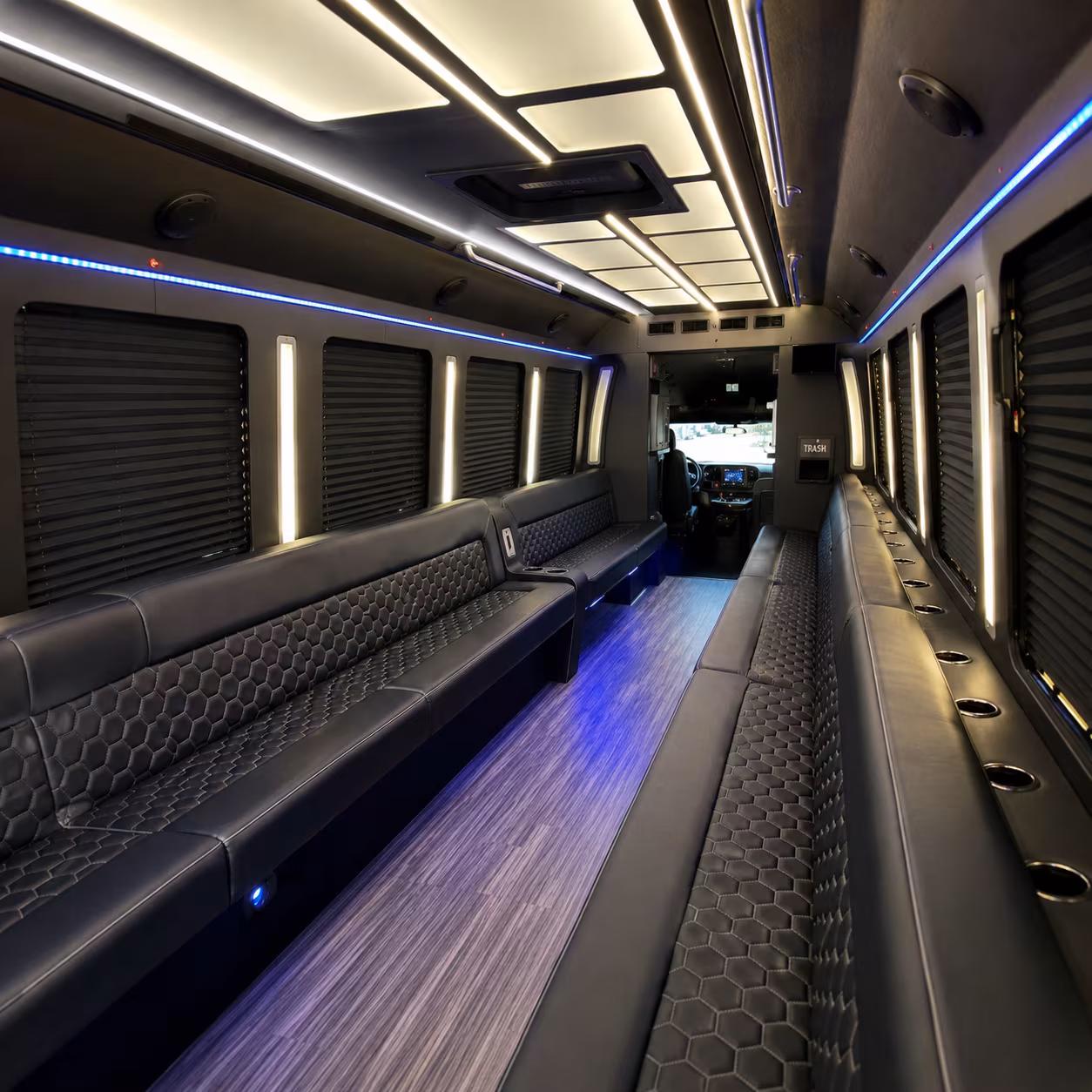 Atlanta Bachelor & Bachelorette Transportation party bus exterior