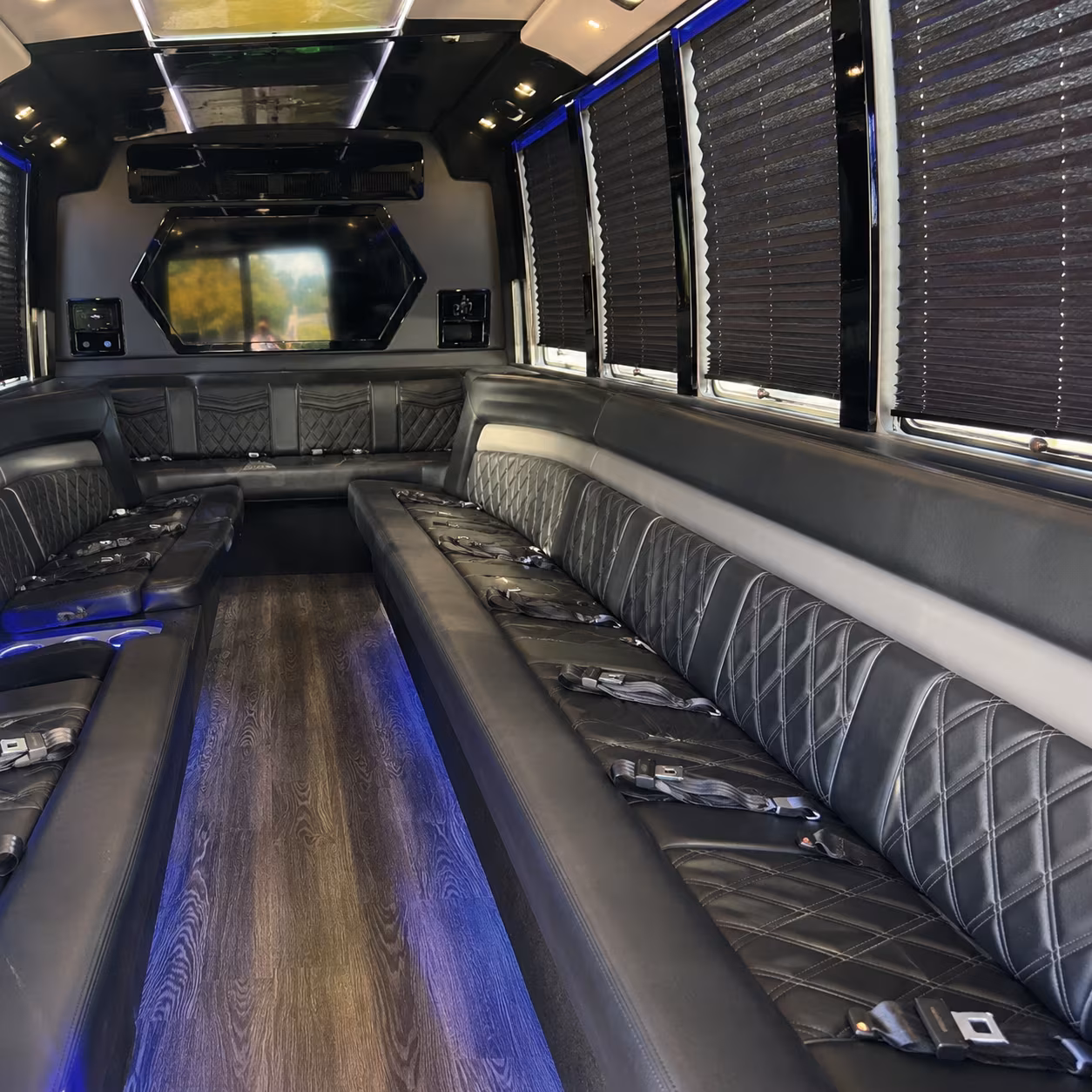 Atlanta Concert & Music Festival Transportation party bus exterior