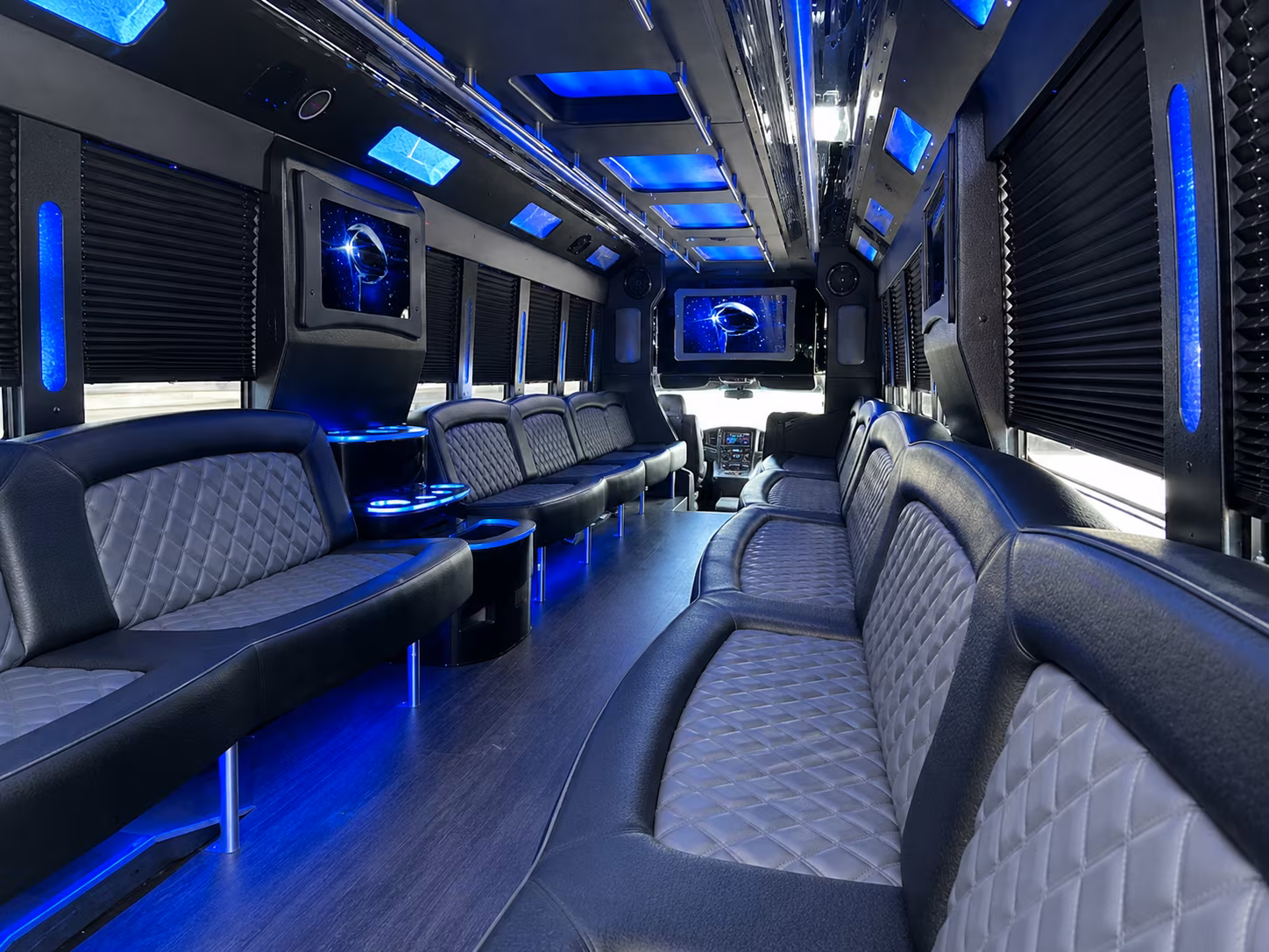 Atlanta Private Event Transportation party bus exterior