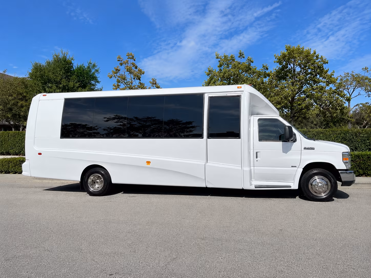 Atlanta School Event Transportation party bus exterior