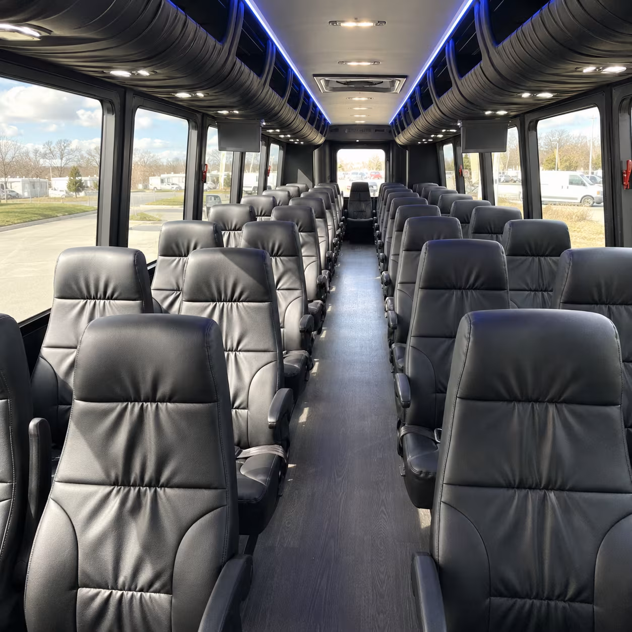 Atlanta School Event Transportation party bus exterior