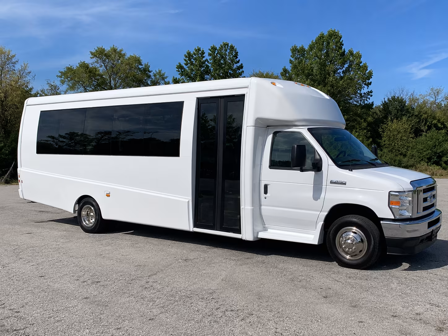 Atlanta Sporting Event Transportation party bus exterior
