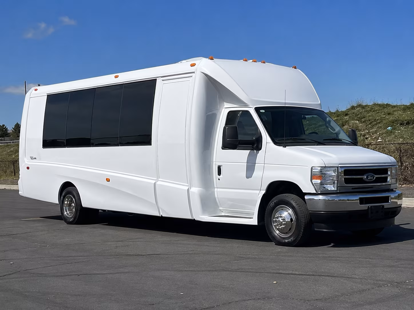 Atlanta Wedding Transportation party bus exterior