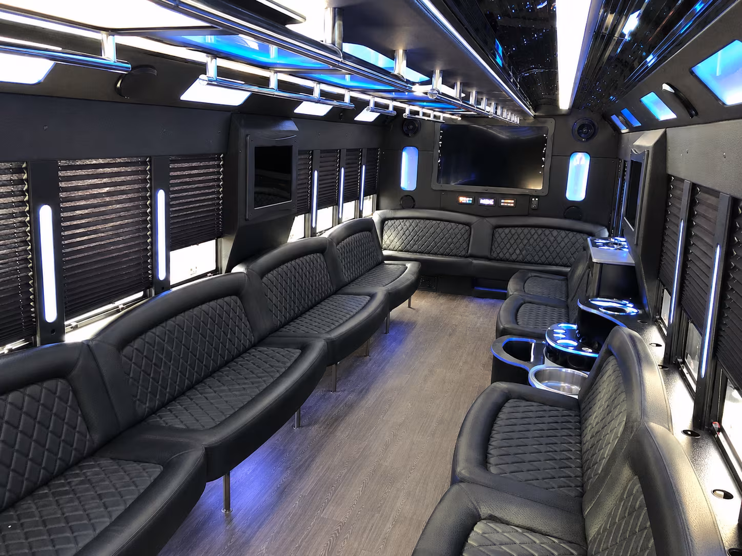 Atlanta Wedding Transportation party bus exterior