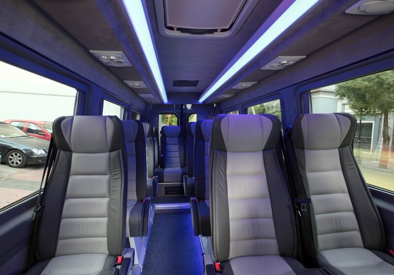 Augusta 18 Passenger Van/Minibus Interior