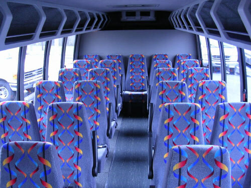 Augusta 24 Passenger Mini Bus Interior