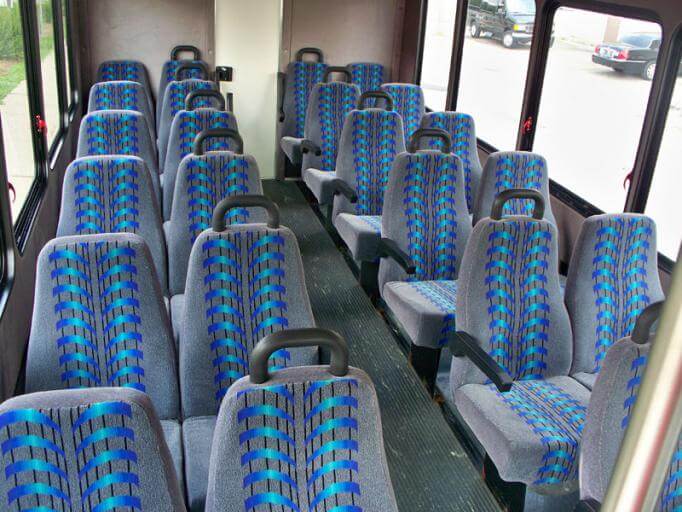 Augusta 25 Passenger Mini Bus Interior