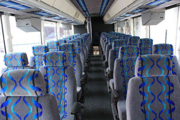 Columbus 40 Passenger Coach Bus Interior