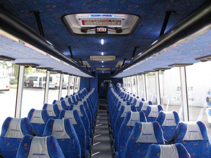 Augusta 56 Passenger Charter Bus Interior