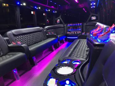Albany 15 Passenger Party Bus Interior