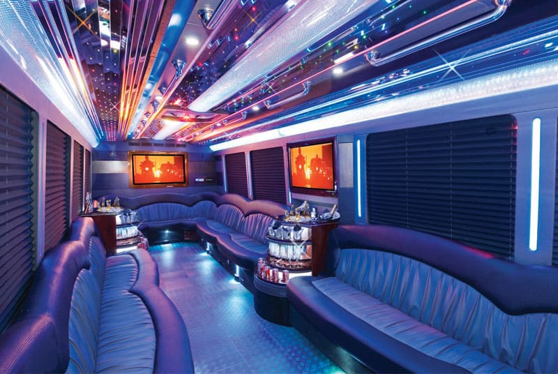 Albany 20 Passenger Party Bus Interior