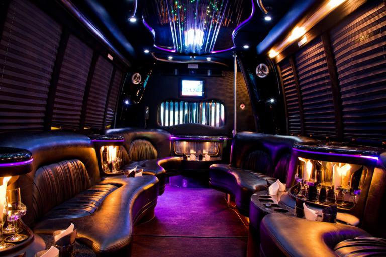Columbus 22 Passenger Party Bus Interior