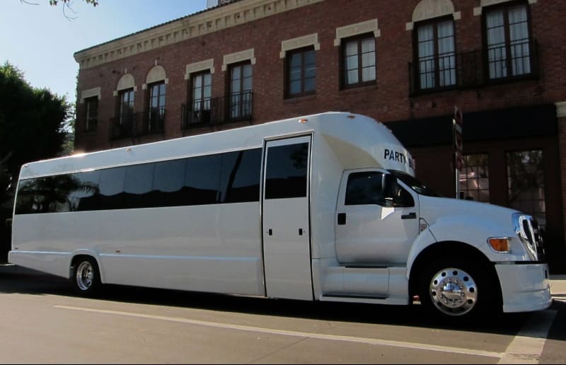 Albany 30 Passenger Party Bus White