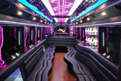 South Fulton 50 Passenger Party Bus Interior